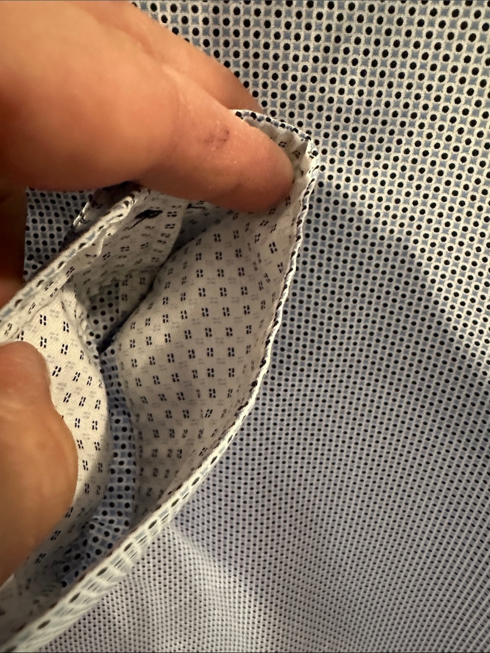 LEO CHEVALIER Designer Men's Light Blue Patterned Button-Down Dress Shirt SZ L - Picture 7 of 13